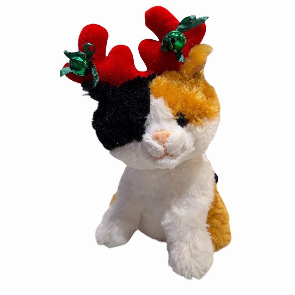 Dan Dee 10” Animated Dancing Musical Christmas Plush Cat Kitten Reindeer